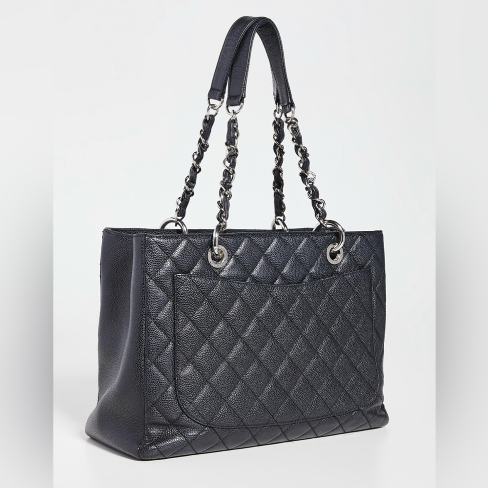 EUC-VGUC Chanel Black Caviar Grand Shopping Tote - Picture 2 of 15